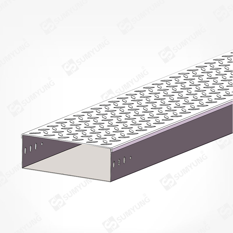 CHA series anti slip cable tray with patterned cover plate