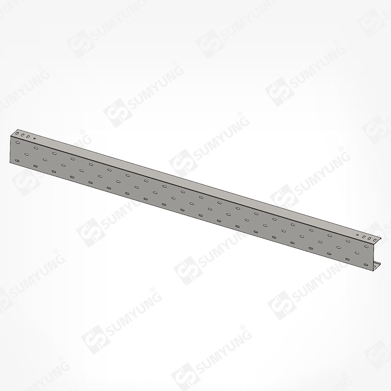 TAB series tray style bridge with misaligned holes, bottom opening