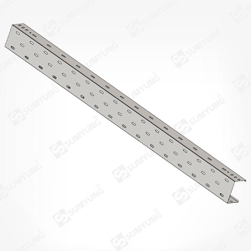 TFB series tray type bridge with misaligned holes, three faces