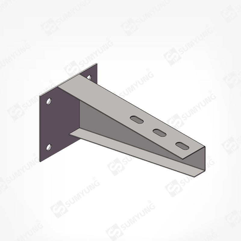 Bridge support arm 03 horizontal installation bracket with four holes