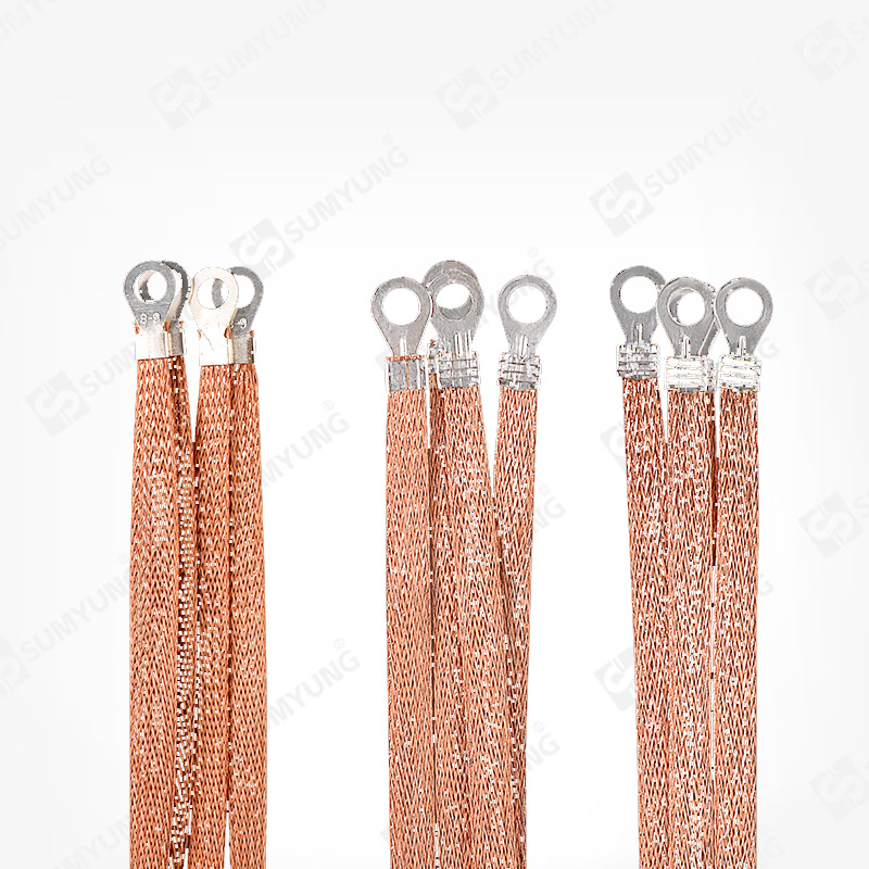 Bridge grounding wire through woven bag