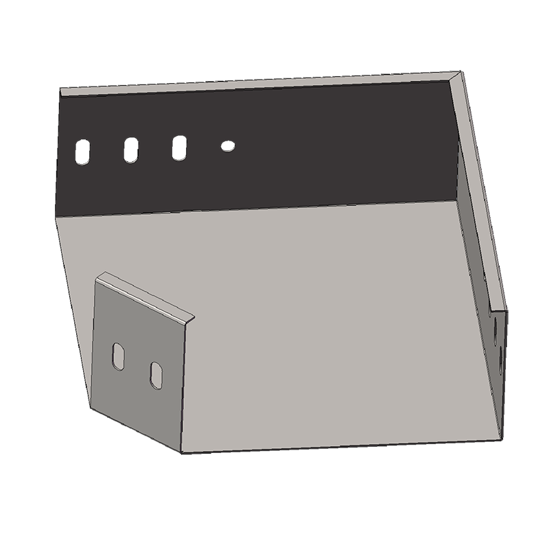 Integrated horizontal bend horizontal elbow